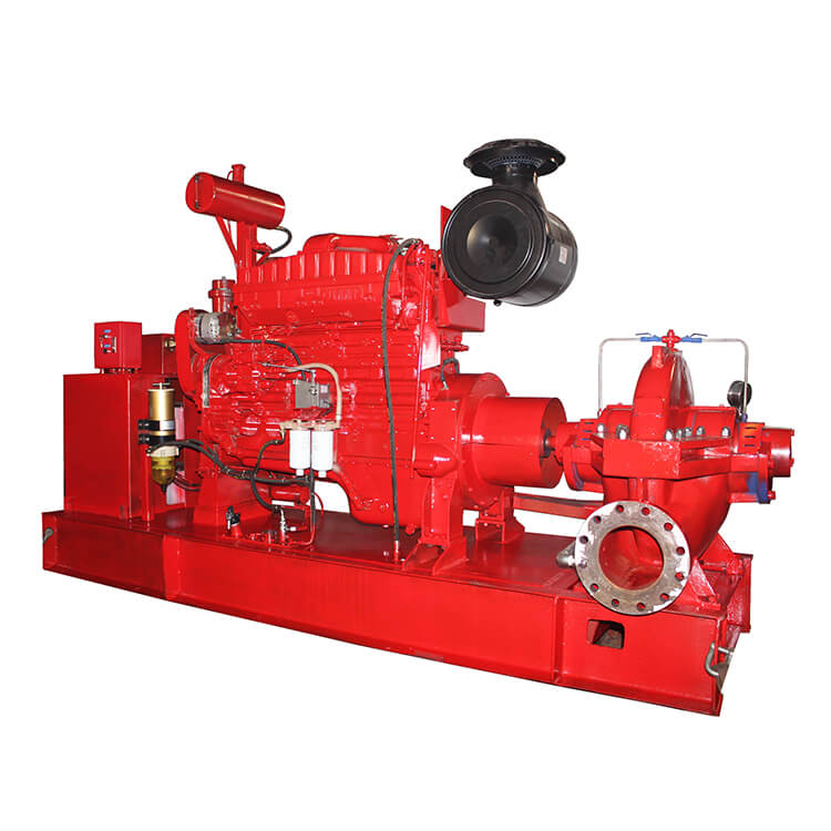 LSDS2.6 26.3 Cummins 4BT3.9-P50 Single Stage Double Suction Diesel Powered Water Pump-2