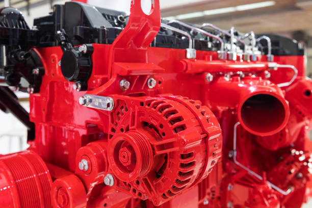 Red Automotive Engine