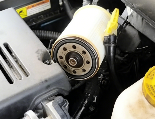 where are 6.7 cummins fuel filters located