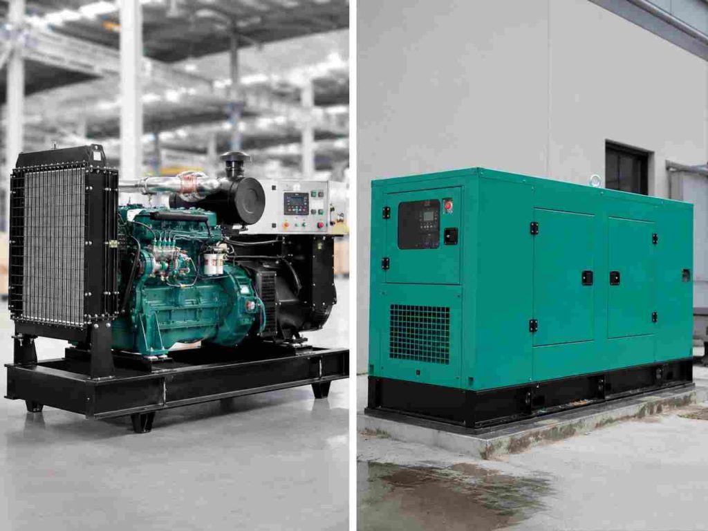 Open Frame vs. Silent Generator Set