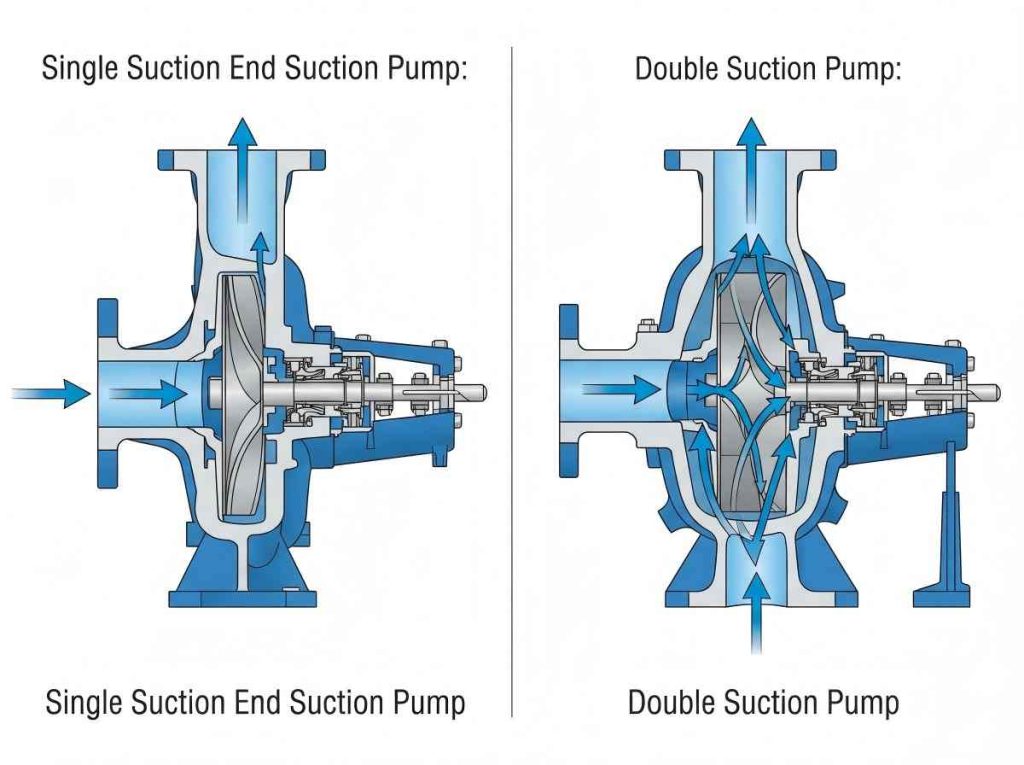 Single Stage End Suction Pump vs. Double Suction Pump