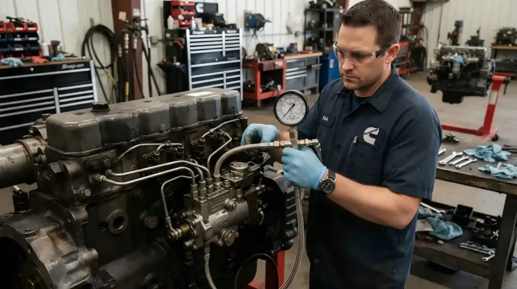 testing a Cummins PT fuel system