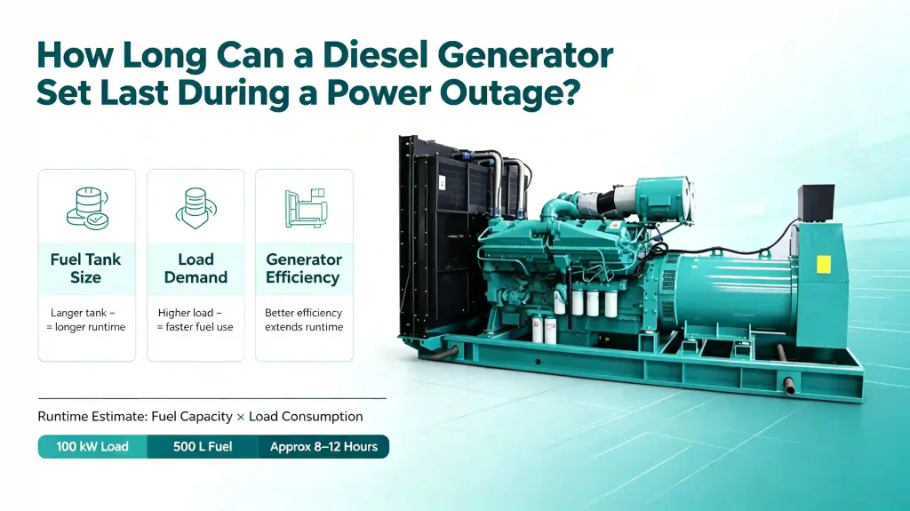 Diesel Generator Set Last During a Power Outage