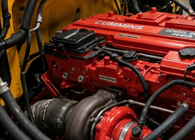 school bus cummins engine